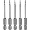 QUARKZMAN 5pz H1,5 Chiavi a Brugola per Punte da Trapano 1,5mm Punte Metriche Piane 1/4 Attacco Esagonale 75mm (3) Punta Cacciavite Esagonali Magnetico Lungo Industriale per Viti