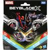 Avengers, Spiderman, MARVEL, BEYBLADE Beyblade x marvel collab multipack - 2 trottole marvel con 2 lanciatori inclusi - assortito con vari personaggi