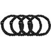 Dore & Rose Scrunchie 1 cm Set Black Elastico per capelli 4 pz.