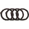 Dore & Rose Scrunchie 1 cm Set Brown Elastico per capelli 4 pz.