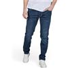 JACK & JONES JJIGLENN Jeans Uomo Stretch Slim Fit Jeans Pantaloni Denim Blu Nero 30 31 32 33 34 36 38, 32W x 36L