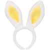 TRIXES Fascia per capelli con coniglietto giallo, orecchie da coniglio, accessorio per Pasqua, Halloween, Natale, cosplay, feste, peluche, orecchie di coniglio