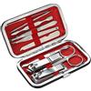 ZJchao Set Manicure, Kit per Unghie Viaggio 10 Pezzi Tagliaunghie in Acciaio Inossidabile Set Forbici per Lima per Unghie Strumento per Pedicure Manicure
