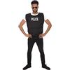 Bristol Novelty Ca0012 Gilet da Poliziotto, Unisex, Nero Halloween