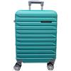 COVERI COLLECTION VICTOR LINE SRL Trolley Enrico Coveri Bagaglio a Mano 55x39x20 8 Ruote Ryanair EasyJet ESPANDIBILE (LIGHT GREEN/VERDE ACQUA)