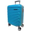 COVERI COLLECTION VICTOR LINE SRL Trolley Enrico Coveri Bagaglio a Mano 55x39x20 8 Ruote Ryanair EasyJet ESPANDIBILE!! (TURCHESE)
