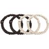 Dore & Rose Scrunchie 1 cm Set Brown & Champagne Elastico per capelli 4 pz.