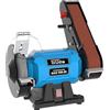Güde Smerigliatrice combinata GKS 150-25 (250 W, 2980 1/min, motore a condensatore, base stabile della macchina, dispositivo di protezione scintille regolabile, disco abrasivo fine Ø 150 mm 36 K,