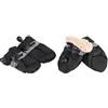 Pssopp 4 Pezzi Set Scarpe per Animali Stivali Impermeabili Antiscivolo Multiuso per Cane con Cuscinetto Morbido e Cinghie Regolabili Interno e Esterno