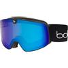 BOLLE' Maschera NEVADA NEO Black Matte - Phantom+ Blue Semi-Polarized Photochromic Cat 1 to 3 & Light Lemon Cat 0 Sci