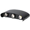 V-TAC LAMPADA LED 5W PARETE B.NATURALE UP&DOWN NERA IP65 6LED VT-846-LED218616