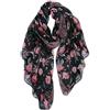 DAMILY Sciarpa Leggera per Donna, Motivo Floreale, Scialle Confortevole, Stola da Foulard, 180*90cm