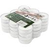 Hofer Maxi Tealight Candele Bianche - Non profumate - 36 Pezzi - Candeleine Grandi 57 x 25 mm - Durata di combustione 8 Ore - Tea Light Cera Antigoccia - 1 x Set di 36 Lumini