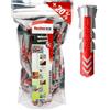 Fischer Big Pack Tasselli Duopower 8 (120), Grigio Rosso, 8 x 40 mm 120 pz