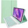 leleyo Custodia tastiera per tablet Lenovo Tab Idea Tab/K11/M11 11 cover magnetica intelligente con tastiera bluetooth wireless rimovibile per Lenovo TB336FU/TB330FU (Verde chiaro)