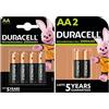 Duracell 6X Duracell AA Ricaricabile 2500 mAh (1 Blister Da 4 Batterie + 1 Blister Da 2 Batterie) 6 Pile Stilo Ricaricabili