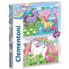 Clementoni Puzzle Unicorno Brillante Supercolor 2x20 Pezzi 24754 di Clementoni