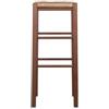 Roccobimbo Sgabello Legno Quadrato seduta in Paglia H70 CM di Roccobimbo
