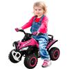 Mini quad per bambini 18-36 mesi a spinta manuale con musiche integrate e ampio manubrio, moto per bambini in pp e metallo, 67.5x38x44 cm, rosa