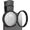 PATIKIL 52mm Obiettivo Per Fotocamera Telefono, Filtro A Stella A 8 Punti Clip-On Filtro Polarizzatore Circolare Per La Maggior Parte Degli Smartphone E Fotocamere DSLR, Nero
