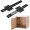 KMQRDZi Guida Per Porte Scorrevoli E Accessori Per Ante Da Armadio, Cerniere Per Ante Da Incasso, Guide Per Porte A Scomparsa, Nascoste, Argento, 650mm/26inch