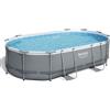 Bestway Piscina solo struttura grigio scuro - 488x305x107 cm