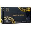Luvin Universe Luvin Guanti in Nitrile Colore Nero Senza Polvere TG M Box da 100pz