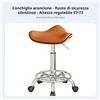 Sgabello a Sela Sella con Ruote Design Ergonomico per Salone, Bar