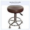 Sgabello Rotondo Girevole Multiuso Seduta Regolabile Ergonomico per Bar,