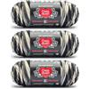 Red Heart All in One Granny Square Black - Filato tortora - 3 confezioni da 250 g/8,8 oz - 100% acrilico - # 4 pettinato (medio) - 381 m - per lavoro a maglia, uncinetto e amigurumi
