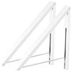 Anjuer Stendibiancheria da parete Appendiabiti da parete pieghevole appendiabiti da parete in alluminio Home Storage Organizer salvaspazio