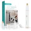 VOGOE Regolatore Sopracciglia Elettrico 3-in-1 per Donne, Epilatore Viso Donna Indolore, Ricaricabile e Portatile, per Labbra, Mento e Guance (Bianco)
