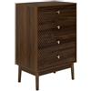 HOME DECO FACTORY, HD0560, Elegante cassettiera in Legno Marrone, Spazio ottimizzato con cassetti spaziosi, Versatile per Camera da Letto, Soggiorno o Ufficio, Facile da Pulire, 60x90x40 cm, Marrone