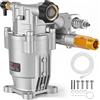 VEVOR Pompa per Idropulitrice, Albero Orizzontale 19,05 mm, 3400 PSI, 2,5 GPM, Kit di Pompe di Ricambio per Idropulitrice per Lavaggio Compatibile con Honda, Simpson, Briggs & Stratton, Craftsman