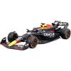 Burago Bburago - F1 Red Bull Racing RB20#1 Verstappen con Casco e Teca Espositiva, Modello Diecast in Scala 1:43, Livrea Ufficiale 2024, Replica Dettagliata, Licenza Ufficiale, Età Consigliata 14+