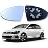 BAOSROY Vetro a Specchio Sostituzione per Golf 7,Vetro Specchio Retrovisore di Ricambio,Vetros Specchietto Lato Guida,Adatto per Specchietto Sinistro Golf 7