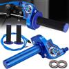 BIUGERCN Gas Rapido Gruppo acceleratore per Moto da 22 mm Gas rapido Domino con Cavo acceleratore per Yamaha YZ YZF PW WR TTR 50-250cc Dirt Pit Bike Scooter Blu