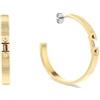 Tommy Hilfiger Jewelry Cerchio da Donna in Acciaio Inossidabile con Placcatura Ionica Oro Giallo decorato con Cristalli - 2781050