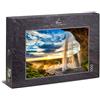 Ulmer Puzzleschmiede - Puzzle Cascata - puzzle 1000 pezzi - La spettacolare cascata islandese prima del tramonto