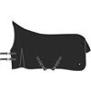 Imperial Riding IRHBasic - Coperta invernale per esterni, 400 g, impermeabile, in poliestere 600D, cinghie incrociate, coda e corde per gambe, blu navy, 165
