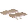 Amazon Basics - Colonna Tiragraffi per Gatti, Tappetino Tiragraffi per Gatti da Interno con Erba Gatta, Monostrato con Forma Curva, 41,9cm x 20,6cm x 4,1cm, Confezione da 2