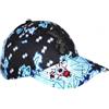 SKR Berretto Teddy Bad Blu e Nero Strass Orso Streetwear Originale Baseball - Taglia unica - Blu