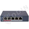 Hikvision DS-3E1105P-EI Switch PoE 5 Porte 10/100Mbps gestito, portata fino a 300 mt