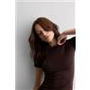 Intimissimi Maglia Manica Corta In Cotone Superior Elasticizzato Marrone