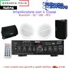 KARMA Amplificatore stereo, funzione mp3 e bluetooth, con 4 casse passive