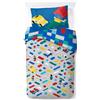 Jay Franco Lego Set Copripiumino - Biancheria da Letto Super Morbida per Bambini con Federa, Solo Copripiumino (Imbottitura Non Inclusa), Multicolore, 2 Pezzi Singolo