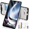 Atwist per Schermo Samsung Galaxy A21s A217 SM-A217F LCD Display Touch Screen Digitizer Vetro Replacement Ricambio per Galaxy A21S LCD Assembly (Nero con cornice)