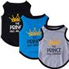 BT Bear Confezione da 3 vestiti per cani, con stampa Principe Principe Pet Vest T-Shirt Abbigliamento per cani di piccola taglia (Principe, Medio)