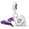 The Charmery Ciondolo a forma di cappello da strega di Hallowen, in argento 925, compatibile con ciondoli Pandora, Trollbeads, Chamilia, Biagi e molti altri braccialetti con ciondoli del Regno Unito.
