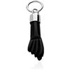 AVANCY Mano Azabache Asturiano Naturale con Cappuccio in Argento Sterling 925, Pequeño, Argento sterling, Giaietto, Nero